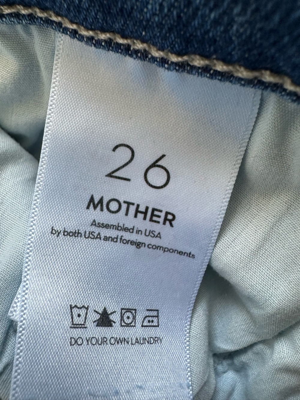 MOTHER The Mid Rise Rambler Zip Ankle Fray, in “Dugout Doobies,” size 26 - Picture 5 of 12